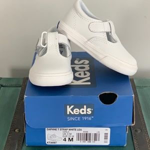 Toddler KEDS Daphne T Strap White Weather Shoes